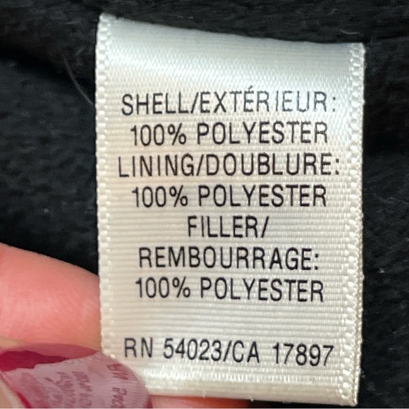 Old Navy BLACK Puffer Vest Full Zip Pockets Sleeveless Jacket RIBBED BAND NECK M - Picture 10 of 15